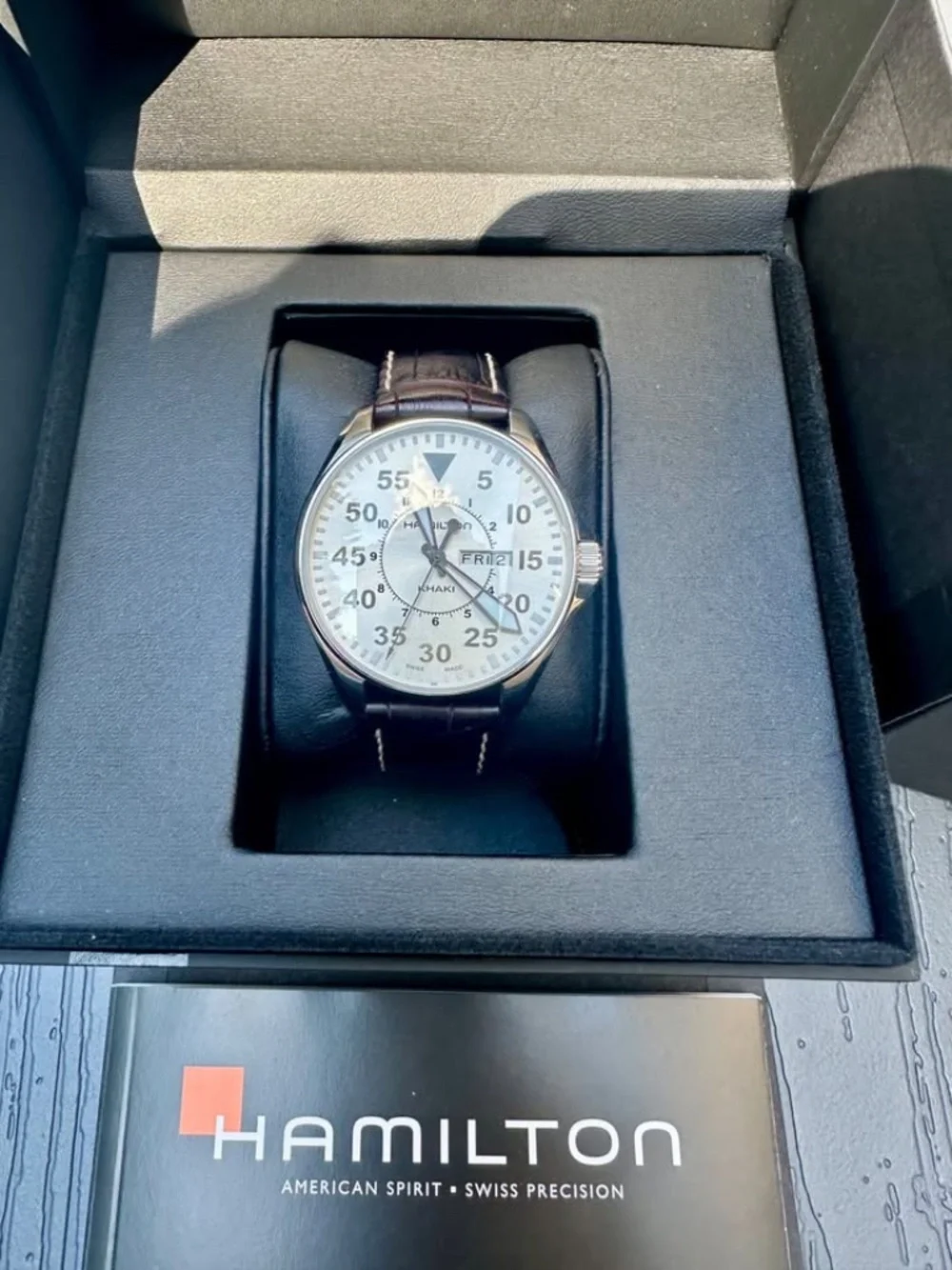 Hamilton Khaki Pilot Day Date Quartz 42mm H64611555 – Full Set